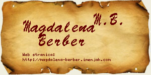 Magdalena Berber vizit kartica